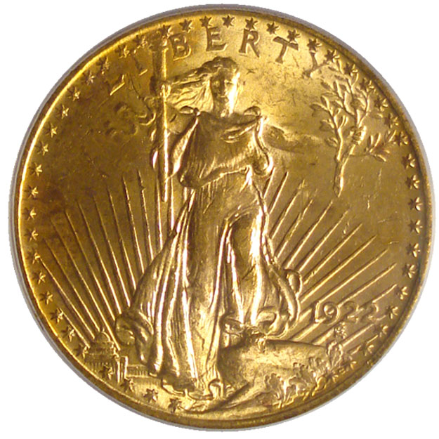 Featured! 1922 $20 Saint-Gaudens Gold Piece!